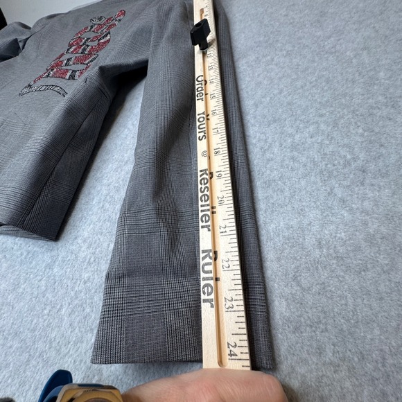 HIPCHIK COUTURE Rhinestone Snake Blazer Statement Jacket Indie Sleeze Made USA - Picture 7 of 12